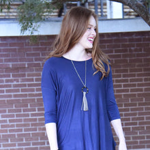 Load image into Gallery viewer, Tortoise Circle Tassel Necklace