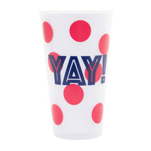 Load image into Gallery viewer, Front view of "YAY!" Versed Tumbler