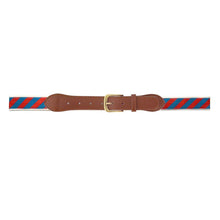 Load image into Gallery viewer, Red and navy stripe belt