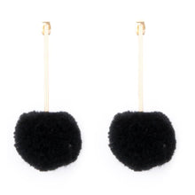 Load image into Gallery viewer, Pom Pom Bar Earrings