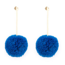 Load image into Gallery viewer, Pom Pom Bar Earrings
