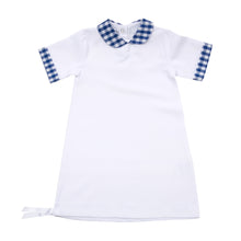Load image into Gallery viewer, Blue Gingham Summer Baby Gown