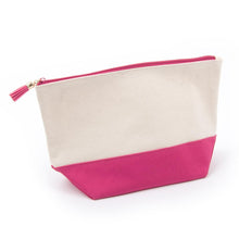 Load image into Gallery viewer, pink cosmetic zipper pouch