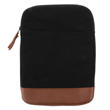Load image into Gallery viewer, Black canvas tablet case