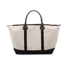 Load image into Gallery viewer, black jet setter duffle