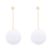 Load image into Gallery viewer, Pom Pom Bar Earrings