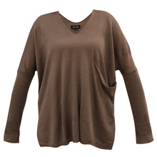 Load image into Gallery viewer, Mocha pocket sweater