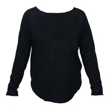 Load image into Gallery viewer, Navy roll up sweater