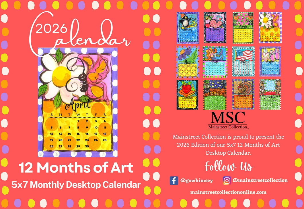 2026 Desktop Calendar Refill