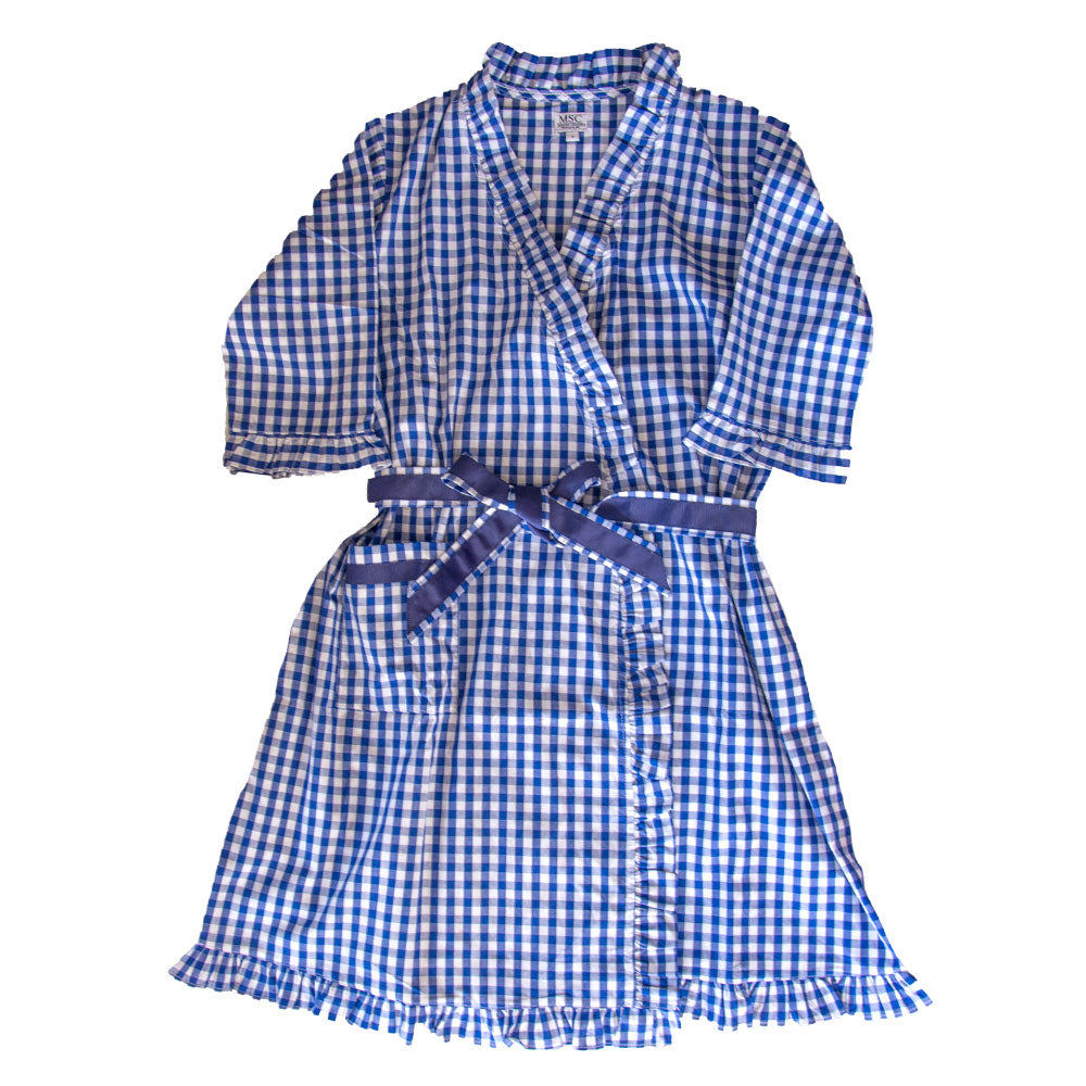 princess polly baby blue dress Blue Gingham Midi Dress main image 0