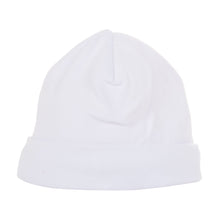 Load image into Gallery viewer, Front view of our White Baby Beanie
