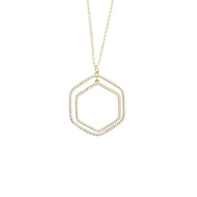 Load image into Gallery viewer, Bead Hexagon Necklace
