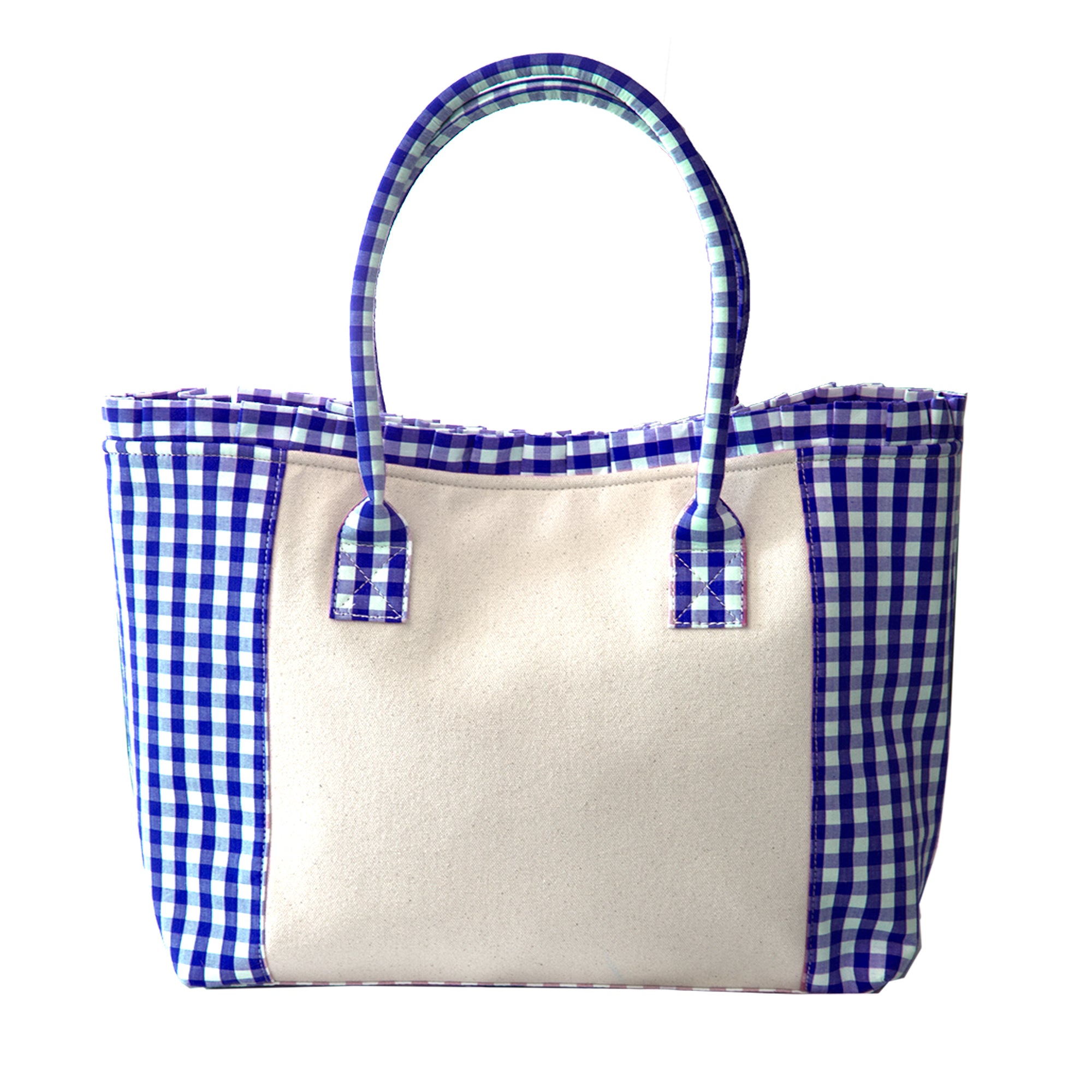 [WEB限定] Gingham check tote S Gingham Tote by TRVL - Sadie's Stitchery