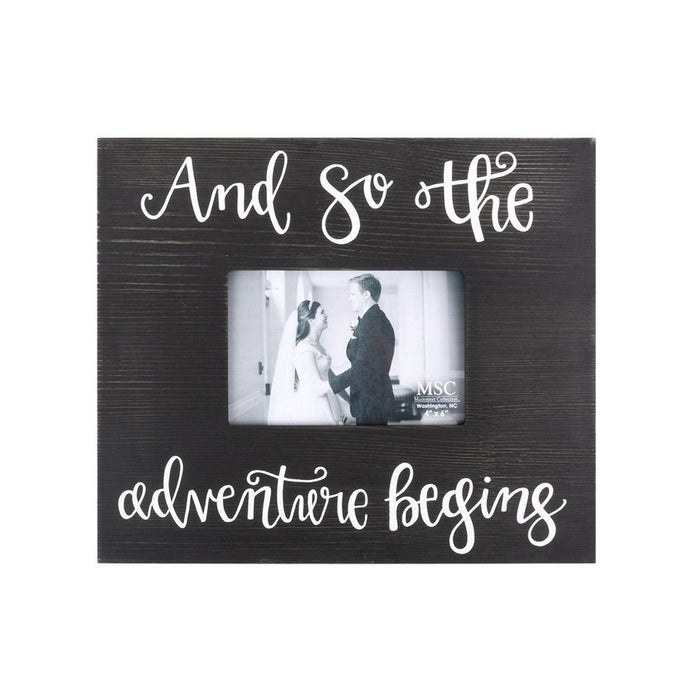 Front image of And So The Adventure Beings Bridal Frame
