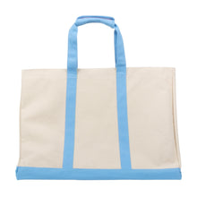 Load image into Gallery viewer, Front view of our Light Blue Canvas Big Tote
