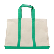 Load image into Gallery viewer, Front view of our Green Canvas Big Tote

