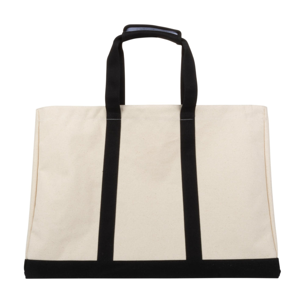 Front view of our Black Canvas Big Tote