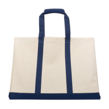 Load image into Gallery viewer, Front view of our Navy Canvas Big Tote
