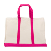 Load image into Gallery viewer, Front view of our Pink Canvas Big Tote
