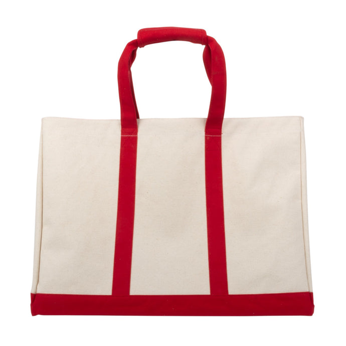 Front view of our Red Canvas Big Tote