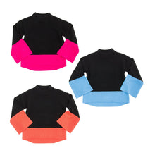 Load image into Gallery viewer, Front view of our Color Block Sweaters
