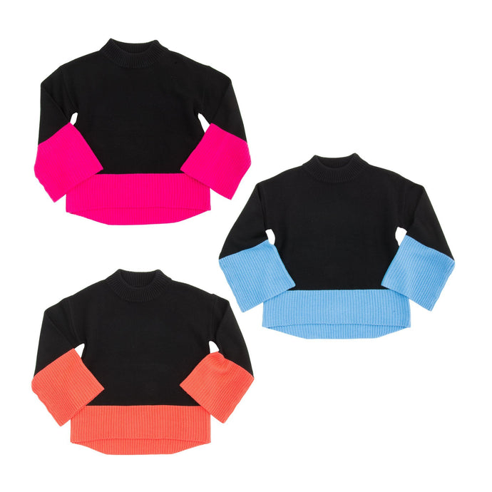 Front view of our Color Block Sweaters