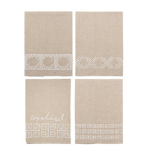 Load image into Gallery viewer, Our Knot Pattern Linen Guest Towels
