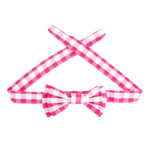 Load image into Gallery viewer, Gingham Bow Tie Sunglass Strap
