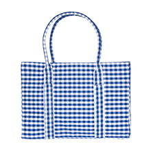 Load image into Gallery viewer, Blue Gingham Diaper Bag
