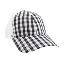 Load image into Gallery viewer, Gingham Trucker Hat
