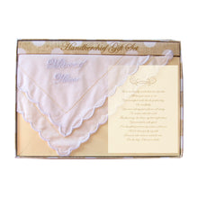 Load image into Gallery viewer, Front view of our Matron of Honor Handkerchief Gift Set
