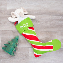 Load image into Gallery viewer, Lifestyle view of our Holiday Pattern Stocking
