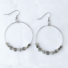 Load image into Gallery viewer, Bead Hoop Earrings
