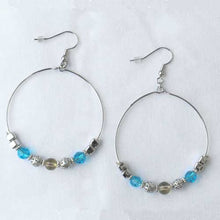 Load image into Gallery viewer, Bead Hoop Earrings
