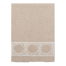 Load image into Gallery viewer, linen guest towel bamboo design
