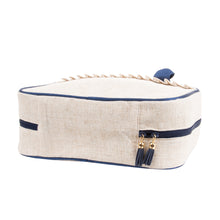 Load image into Gallery viewer, Linen Carolina Travel Cosmetic Bag
