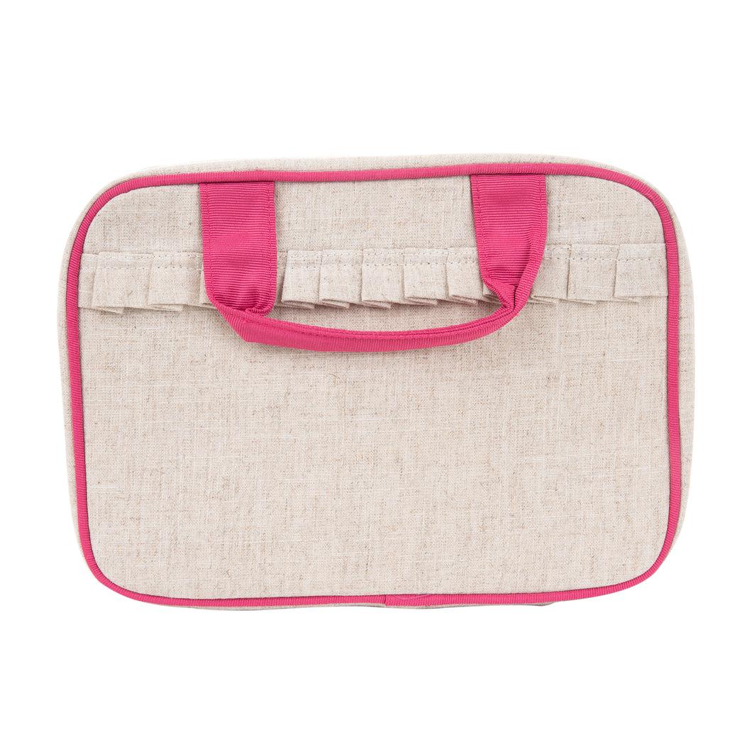 Linen Carolina Travel Cosmetic Bag