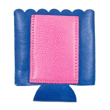 Load image into Gallery viewer, Front view of our Navy Lizard Pocket Koozie
