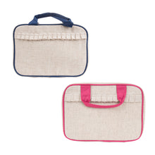 Load image into Gallery viewer, Linen Carolina Travel Cosmetic Bag
