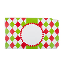 Load image into Gallery viewer, Front view of our Christmas Check Pattern Mailbox Cover
