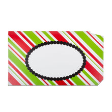 Load image into Gallery viewer, Front view of our Festive Stripe Pattern Mailbox Cover
