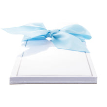 Load image into Gallery viewer, Side view of our Turquoise Leaf Southern Blooms Magnetic Notepad
