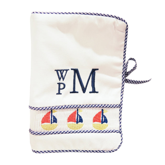 Monogrammed view of our Smocked Icon Photo Album