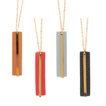 Load image into Gallery viewer, Front view of our Pebble Grain Accent Necklaces
