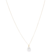 Load image into Gallery viewer, Front view of our Teardrop Classic Pearl Necklace
