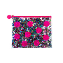 Load image into Gallery viewer, Confetti Flat Zipper Pouch
