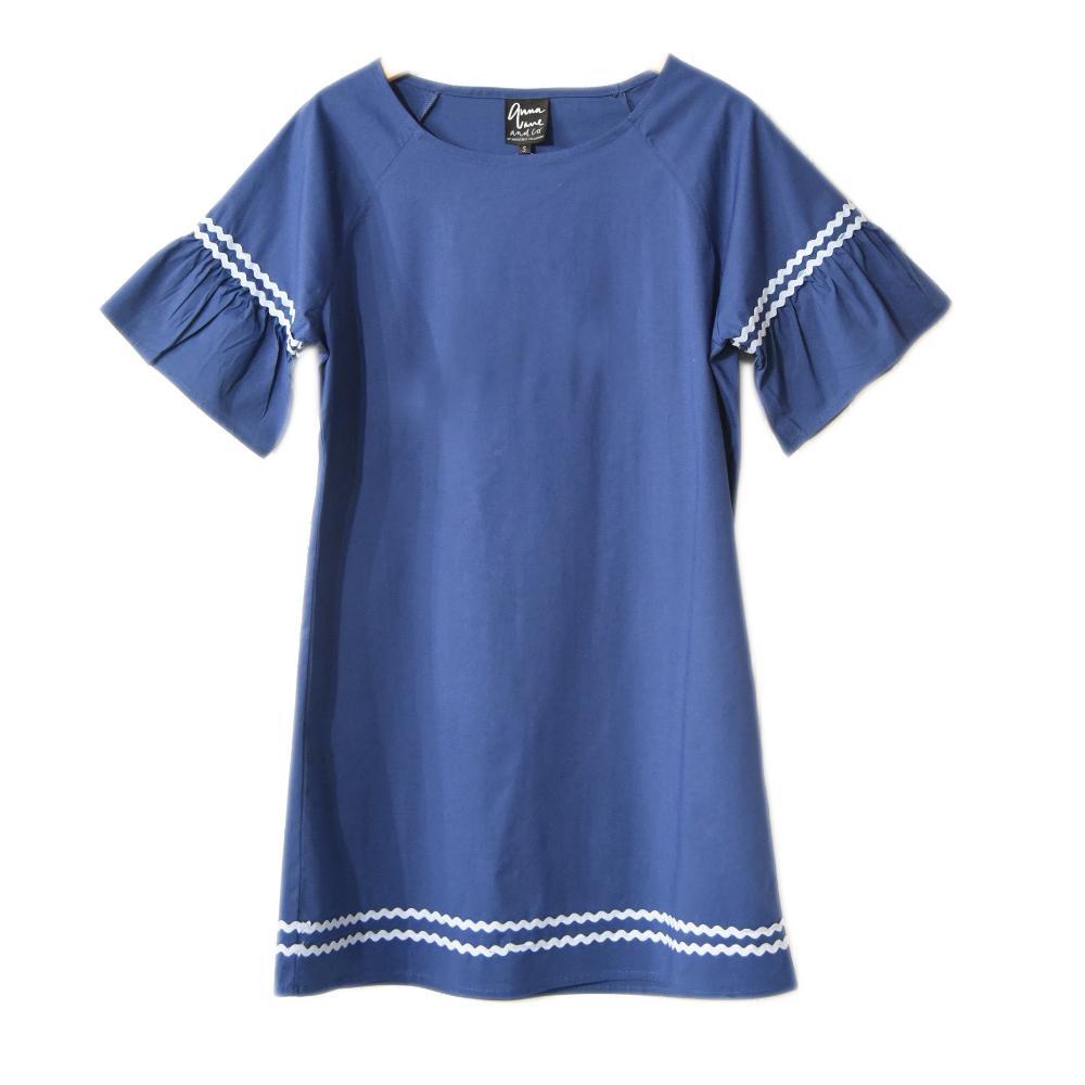 Ric Rac Dress Navy / S