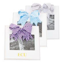 Load image into Gallery viewer, Monogrammed view of our Stripe Ribbon Frames
