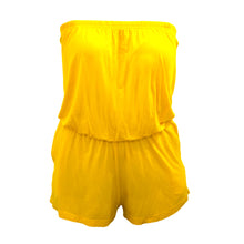 Load image into Gallery viewer, Front view of our Yellow Romper

