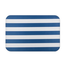 Load image into Gallery viewer, rubber navy blue stripe doormat
